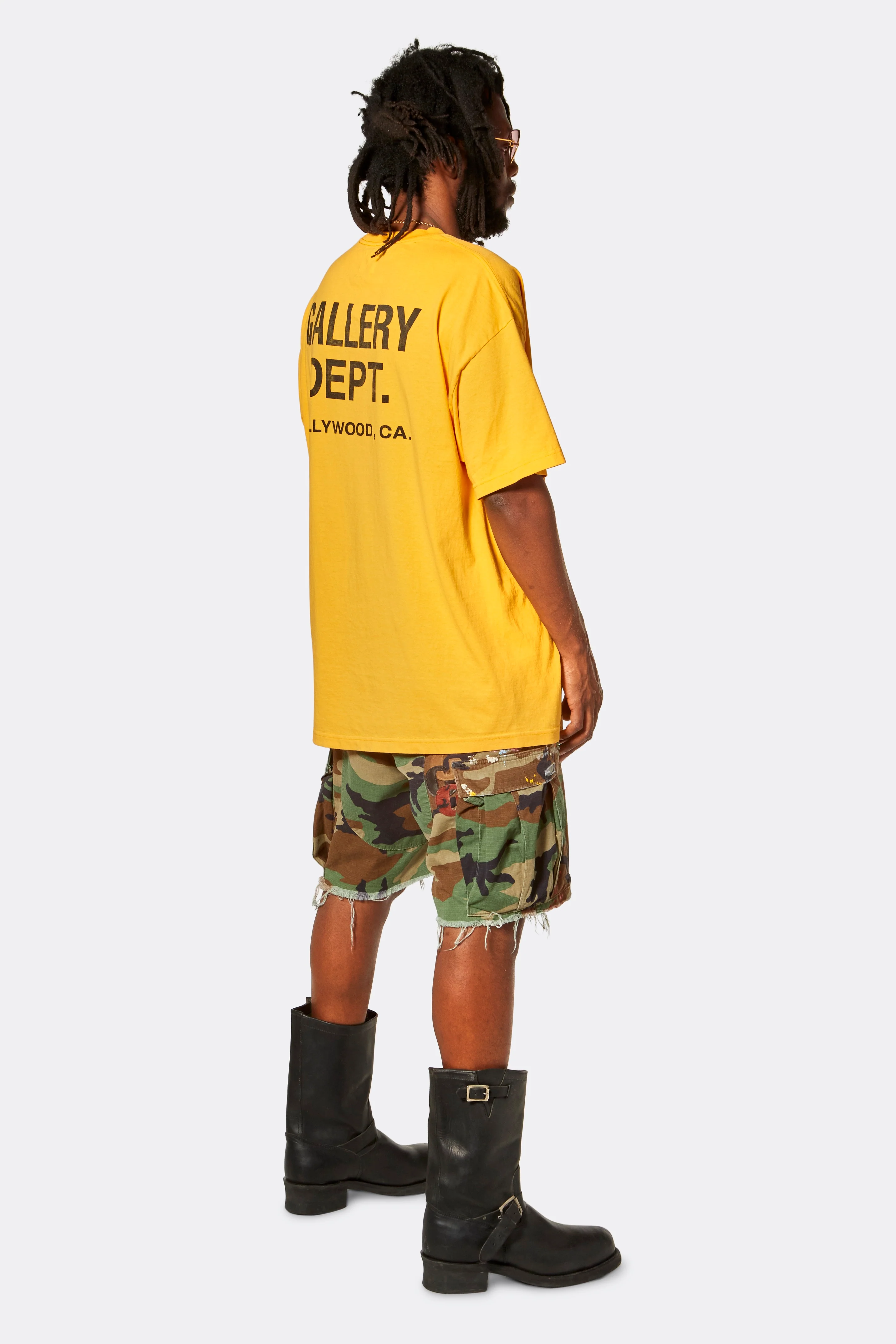 G PATCH WOODLAND CAMO CARGO SHORTS - Image 9