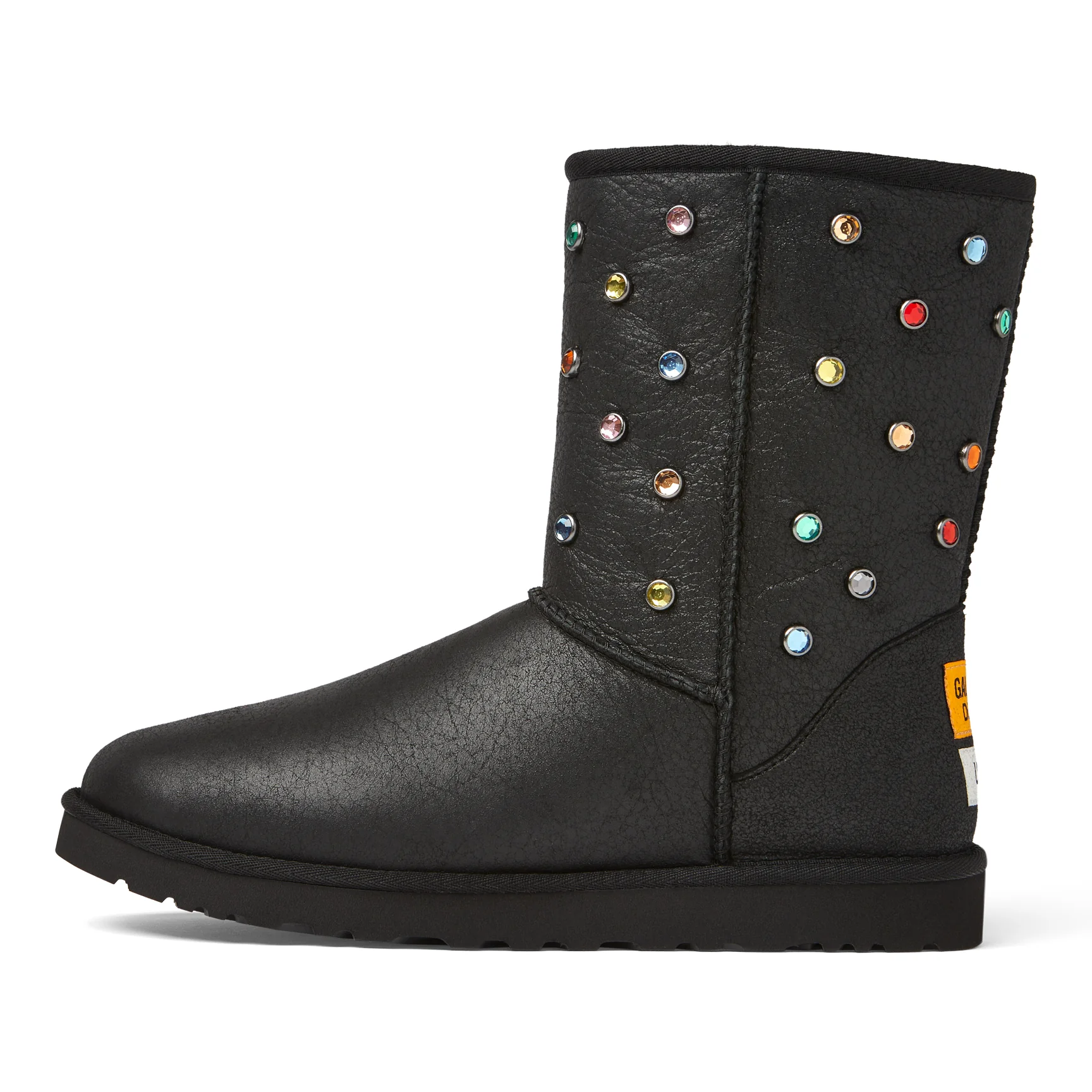 UGG GALLERY DEPT CLASSIC SHORT BLACK LEATHER - Image 3